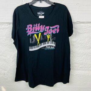 NWT BILLY JOEL jet black piano man live in concert city graphic shirt size 2X